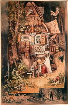 Hansel e Gretel in un'illustrazione di H. Vogel.De Agostini Picture Library Hansel e Gretel in un'illustrazione di H. Vogel.De Agostini Picture Library