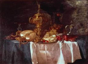 Willem van Aelst. Natura morta con frutta (Firenze, Palazzo Pitti).De Agostini Picture Library Willem van Aelst. Natura morta con frutta (Firenze, Palazzo Pitti).De Agostini Picture Library