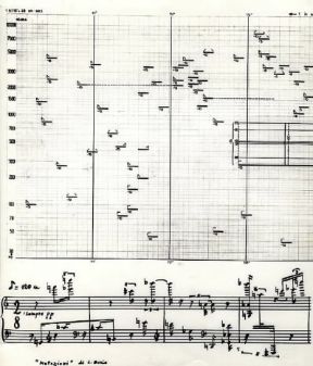 Avanguardia. Partitura di Mutazioni di L. Berio.De Agostini Picture Library