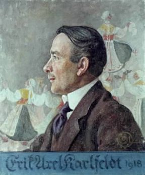 Erik Axel Karlfeldt in un ritratto di C. Larsson (Stoccolma, Museo Nazionale).De Agostini Picture Library Erik Axel Karlfeldt in un ritratto di C. Larsson (Stoccolma, Museo Nazionale).De Agostini Picture Library
