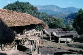Assam. Villaggio sulle Garo Hills. De Agostini Picture Library / M Leigheb Assam. Villaggio sulle Garo Hills. De Agostini Picture Library / M Leigheb