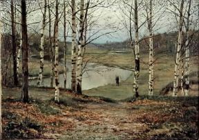Efim Efimovic Volkov. Ottobre (Mosca, Galleria Tretjakov).De Agostini Picture Library Efim Efimovic Volkov. Ottobre (Mosca, Galleria Tretjakov).De Agostini Picture Library