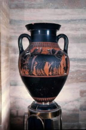 Anfora etrusca del sec. VI a.C.De Agostini Picture Library/C. Bevilacqua