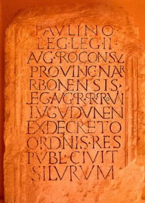 Abbreviazione. L'iscrizione (sec. III d. C.; Roma, Museo della Civiltà Romana) va letta: Abbreviazione. L'iscrizione (sec. III d. C.; Roma, Museo della Civiltà Romana) va letta:
