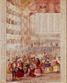 Almanacco. Almanacco milanese del 1859.De Agostini Picture Library Almanacco. Almanacco milanese del 1859.De Agostini Picture Library