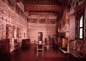 Arredamento. La rinascimentale Sala dei Papagalli nel Palazzo Davanzati a Firenze.De Agostini Picture Library Arredamento. La rinascimentale Sala dei Papagalli nel Palazzo Davanzati a Firenze.De Agostini Picture Library