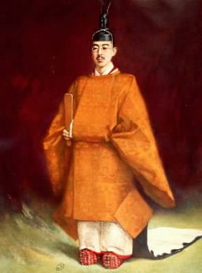 Giappone. L'imperatore Hirohito ritratto con l'abito dell'incoronazione in un dipinto di Eisaku Wada (Parigi, Musée des Arts Décoratifs).De Agostini Picture Library Giappone. L'imperatore Hirohito ritratto con l'abito dell'incoronazione in un dipinto di Eisaku Wada (Parigi, Musée des Arts Décoratifs).De Agostini Picture Library