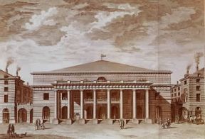 Jacques-FranÃ§ois Blondel . Tavola dall'EncyclopÃ©die di Diderot, raffigurante la facciata del Nuovo Teatro, sede della ComÃ©die-FranÃ§aise.De Agostini Picture Library/A. De Gregorio
