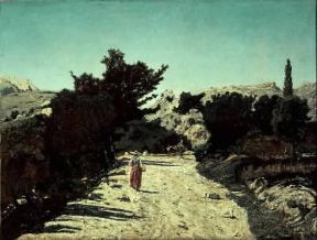 Paul-Camille Guigou. Strada della Gineste (Parigi, Musée d'Orsay).De Agostini Picture Library / G. Dagli Orti Paul-Camille Guigou. Strada della Gineste (Parigi, Musée d'Orsay).De Agostini Picture Library / G. Dagli Orti