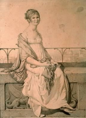 Disegno .Ritratto di Barbara Bansi di D. Ingres (Parigi, Louvre).Parigi, Louvre Disegno .Ritratto di Barbara Bansi di D. Ingres (Parigi, Louvre).Parigi, Louvre