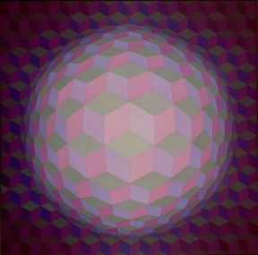 Victor Vaserely. Saturne (1970; Collezione privata).De Agostini Picture Library