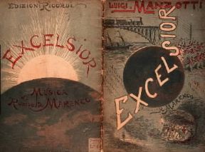 Excelsior. La copertina del libretto del poema.De Agostini Picture Library Excelsior. La copertina del libretto del poema.De Agostini Picture Library