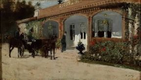 Giuseppe De Nittis. Caffè (Napoli, Galleria Nazionale di Capodimonte).Napoli, Capodimonte Giuseppe De Nittis. Caffè (Napoli, Galleria Nazionale di Capodimonte).Napoli, Capodimonte