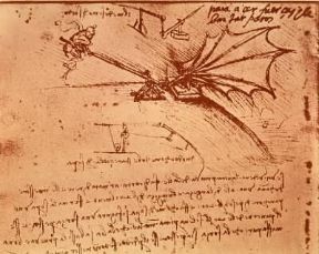 Aeronautica. Studio di Leonardo da Vinci per una macchina ad ali battenti. De Agostini Picture Library Aeronautica. Studio di Leonardo da Vinci per una macchina ad ali battenti. De Agostini Picture Library