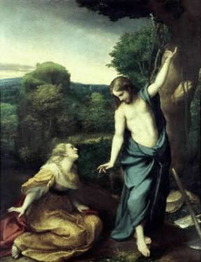 Antonio Allegri, detto il Correggio . Noli me tangere (Madrid, Prado).Madrid, Prado Antonio Allegri, detto il Correggio . Noli me tangere (Madrid, Prado).Madrid, Prado