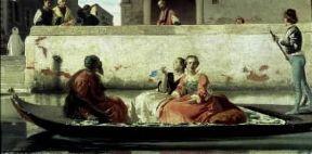 Federico Faruffini. La gondola di Tiziano (Milano, Galleria d'Arte Moderna).De Agostini Picture Library Federico Faruffini. La gondola di Tiziano (Milano, Galleria d'Arte Moderna).De Agostini Picture Library