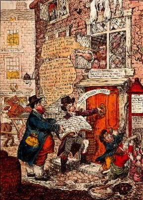 Caricatura. L'amico del popolo di J. Gillray con la caricatura dell'esattore delle tasse (Parigi, Musée Carnavalet).De Agostini Picture Library/G. Dagli Orti Caricatura. L'amico del popolo di J. Gillray con la caricatura dell'esattore delle tasse (Parigi, Musée Carnavalet).De Agostini Picture Library/G. Dagli Orti