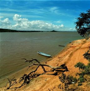 Orinoco . Un tratto del corso dell'Orinoco in territorio venezuelano.De Agostini Picture Library/N. Cirani