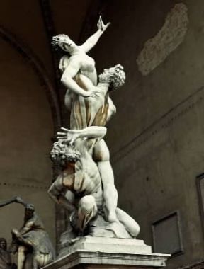 Giambologna. Ratto delle Sabine (Firenze, Loggia dei Lanzi).De Agostini Picture Library/G. Barone Giambologna. Ratto delle Sabine (Firenze, Loggia dei Lanzi).De Agostini Picture Library/G. Barone
