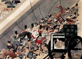 Giappone. Illustrazione dei racconti delle battaglie del periodo Kamakura dello scrittore Keion Semiyoshi (Tokyo, Museo Nazionale).De Agostini Picture Library/G. Dagli Orti Giappone. Illustrazione dei racconti delle battaglie del periodo Kamakura dello scrittore Keion Semiyoshi (Tokyo, Museo Nazionale).De Agostini Picture Library/G. Dagli Orti