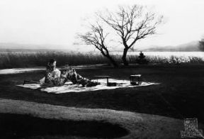 Kenij Mizoguchi. Una scena del film I racconti della luna pallida d'agosto (1953).De Agostini Picture Library Kenij Mizoguchi. Una scena del film I racconti della luna pallida d'agosto (1953).De Agostini Picture Library