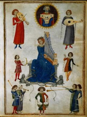 Severino Boezio. Miniatura nel De institutione musicae di Boezio.De Agostini Picture Library/Pedecini