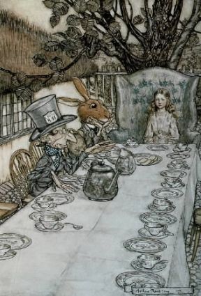 Alice nel paese delle meraviglie. Illustrazione tratta da un'edizione del sec. XIX (Londra, British Museum).De Agostini Picture Library Alice nel paese delle meraviglie. Illustrazione tratta da un'edizione del sec. XIX (Londra, British Museum).De Agostini Picture Library