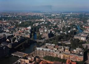Alsazia. Veduta aerea di Strasburgo.De Agostini Picture Library/Schmidt Alsazia. Veduta aerea di Strasburgo.De Agostini Picture Library/Schmidt