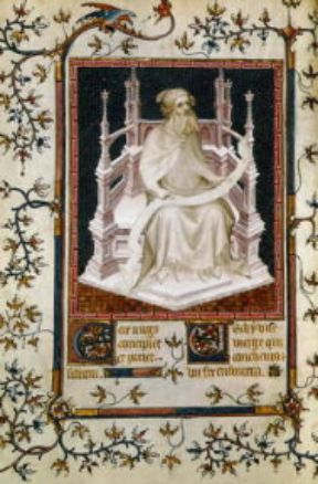 AndrÃ© Beauneveu . Miniatura raffigurante il profeta Isaia (Salterio del duca Jean de Berry; Parigi, Biblioteca Nazionale).De Agostini Picture Library/J. E. Bulloz