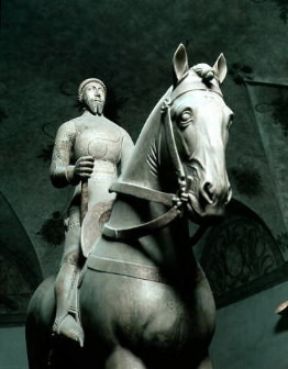 Bonino da Campione . Monumento equestre di Bernabò Visconti (Milano, Castello Sforzesco).De Agostini Picture Library/M. Carrieri Bonino da Campione . Monumento equestre di Bernabò Visconti (Milano, Castello Sforzesco).De Agostini Picture Library/M. Carrieri