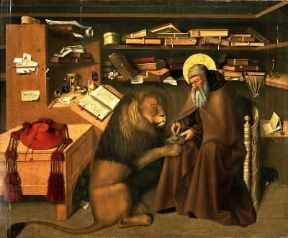 Colantonio. San Gerolamo e il leone (Napoli, Galleria Nazionale di Capodimonte).De Agostini Picture Library / A. Dagli Orti Colantonio. San Gerolamo e il leone (Napoli, Galleria Nazionale di Capodimonte).De Agostini Picture Library / A. Dagli Orti