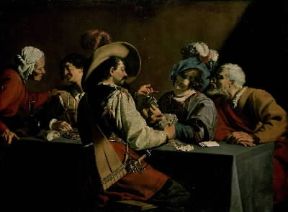 Theodor Rombouts. Giocatori di carte (Anversa, Musée Royal des Beaux-Arts).Anversa, Musée Royal des Beaux-Arts Theodor Rombouts. Giocatori di carte (Anversa, Musée Royal des Beaux-Arts).Anversa, Musée Royal des Beaux-Arts