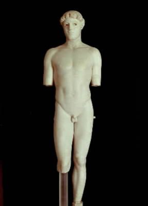 Efebo di Kritios (sec. V a. C.; Atene, Museo dell'Acropoli).De Agostini Picture Library/M. Carrieri Efebo di Kritios (sec. V a. C.; Atene, Museo dell'Acropoli).De Agostini Picture Library/M. Carrieri