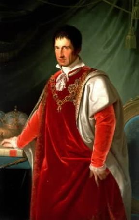 Francesco IV d'Asburgo Este, duca di Modena e Reggio in un ritratto di A. Malatesta (Modena, Galleria Estense).De Agostini Picture Library/A. De Gregorio Francesco IV d'Asburgo Este, duca di Modena e Reggio in un ritratto di A. Malatesta (Modena, Galleria Estense).De Agostini Picture Library/A. De Gregorio