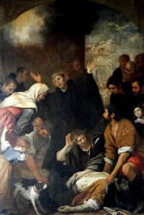 Giovanni Andrea De Ferrari . Sant'Ignazio resuscita un muratore (Genova, Accademia Ligustica).De Agostini Picture Library/N. Marullo Giovanni Andrea De Ferrari . Sant'Ignazio resuscita un muratore (Genova, Accademia Ligustica).De Agostini Picture Library/N. Marullo
