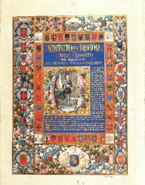 Piemonte. Lo Statuto albertino, promulgato da Carlo Alberto nel 1848 (Torino, Museo del Risorgimento).De Agostini Picture Library/A. De Gregorio Piemonte. Lo Statuto albertino, promulgato da Carlo Alberto nel 1848 (Torino, Museo del Risorgimento).De Agostini Picture Library/A. De Gregorio