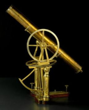 Telescopio dotato di montatura equatoriale costruito da Megele intorno al 1780 (Milano, Museo della Scienza e della Tecnica).De Agostini Picture Library/G. Cigolini Telescopio dotato di montatura equatoriale costruito da Megele intorno al 1780 (Milano, Museo della Scienza e della Tecnica).De Agostini Picture Library/G. Cigolini
