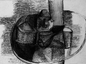 Disegno . Natura morta con pipa di P. R. Picasso (1909; Praga, Galleria Nazionale). De Agostini Picture Library/G. Nimatallah Disegno . Natura morta con pipa di P. R. Picasso (1909; Praga, Galleria Nazionale). De Agostini Picture Library/G. Nimatallah