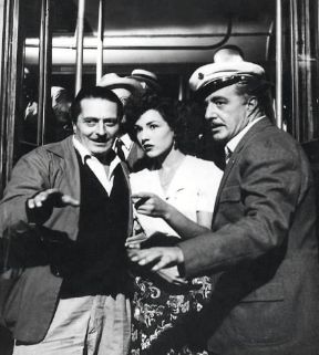 Alessandro Blasetti sul set del film Tempi nostri (1954).De Agostini Picture Library