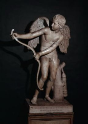 Amore. Una copia romana di Eros che incorda l'arco di Lisippo (Roma, Musei Capitolini).De Agostini Picture Library/V. Pirozzi Amore. Una copia romana di Eros che incorda l'arco di Lisippo (Roma, Musei Capitolini).De Agostini Picture Library/V. Pirozzi