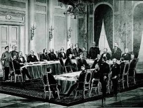 Congresso di Berlino . Una seduta del Congresso.De Agostini Picture Library Congresso di Berlino . Una seduta del Congresso.De Agostini Picture Library