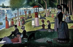 Divisionismo . L'ultimo bozzetto di Una domenica pomeriggio all'isola della Grande Jatte di G.-P. Seurat (Chicago, Art Institute).Chicago, Art Institute Divisionismo . L'ultimo bozzetto di Una domenica pomeriggio all'isola della Grande Jatte di G.-P. Seurat (Chicago, Art Institute).Chicago, Art Institute
