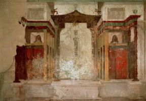 Gaio Giulio Cesare Ottaviano Augusto. Stanza delle Maschere nella casa di Augusto sul Palatino, Roma.De Agostini Picture Library/V. Pirozzi