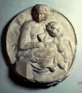 Michelangelo Buonarroti. Tondo Pitti (Firenze, Museo Nazionale del Bargello).De Agostini Picture Library/G. Nimatallah Michelangelo Buonarroti. Tondo Pitti (Firenze, Museo Nazionale del Bargello).De Agostini Picture Library/G. Nimatallah