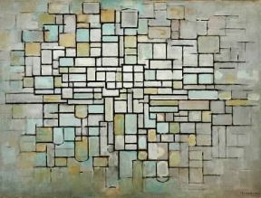 Piet Mondrian. Composizione in grigio, rosa e azzurro (prospetto stradale) (Otterlo, Kröller-Müller Museum).Otterlo, Kröller-Müller Museum Piet Mondrian. Composizione in grigio, rosa e azzurro (prospetto stradale) (Otterlo, Kröller-Müller Museum).Otterlo, Kröller-Müller Museum