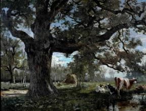 Serafino De Tivoli . Paesaggio (Roma, Galleria Nazionale d'Arte Moderna).De Agostini Picture Library/V. Pirozzi Serafino De Tivoli . Paesaggio (Roma, Galleria Nazionale d'Arte Moderna).De Agostini Picture Library/V. Pirozzi