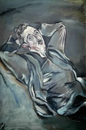 Albert Ehrenstein in un ritratto di Oskar Kokoschka.De Agostini Picture Library/G. Nimatallah