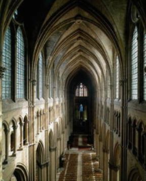 Architettura. La navata centrale della cattedrale di Reims.De Agostini Picture Library/G. Dagli Orti Architettura. La navata centrale della cattedrale di Reims.De Agostini Picture Library/G. Dagli Orti