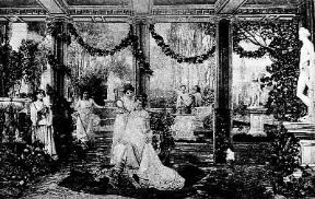 Cinema. Un fotogramma del film Gli ultimi giorni di Pompei (1908).De Agostini Picture Library Cinema. Un fotogramma del film Gli ultimi giorni di Pompei (1908).De Agostini Picture Library