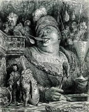 Gargantua et Pantagruel. Un'illustrazione dell'opera di F. Rabelais di G. Doré (Parigi, Bibliothéque Nationale).De Agostini Picture Library/J. E. Bulloz Gargantua et Pantagruel. Un'illustrazione dell'opera di F. Rabelais di G. Doré (Parigi, Bibliothéque Nationale).De Agostini Picture Library/J. E. Bulloz